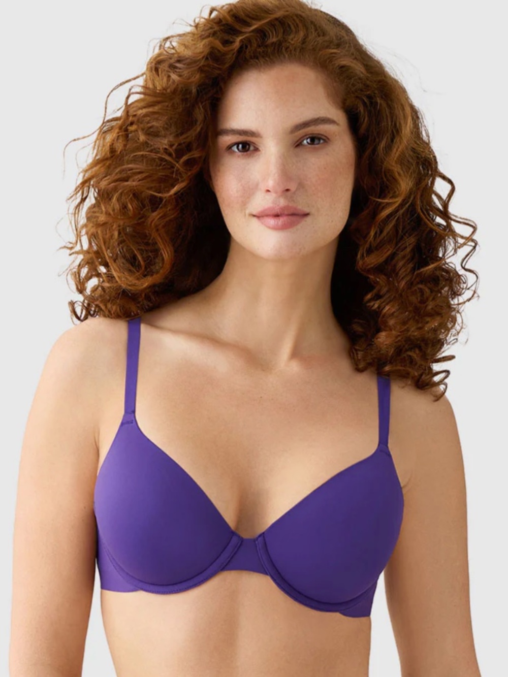 Wacoal Women's Purple Indigo Comfort First Wire Free T-Shirt Bra Size 34DD